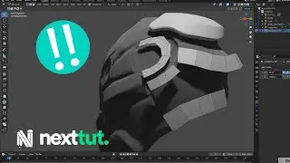 Zbrush Sculpt a SCI FI Helmet | Part 5 Blender RETOPOFLOW!