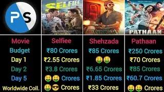 Selfiee VS Shehzada VS Pathaan Box Office Indian Collection