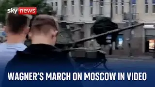 Russia rebellion: The Wagner march on Moscow in videos