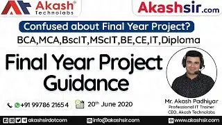 How to start Final Year Project ? | Final Year Project Guidance | AkashSir.com