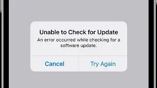 iOS 18 Unable to Check for Update An error Occurred while Checking for a Software Update