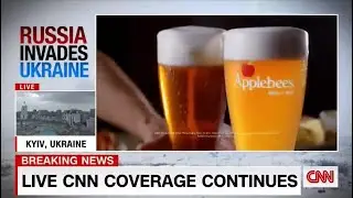 Russia Invades Ukraine Sponsored By Applebees - CNN Clip (February 24, 2022)