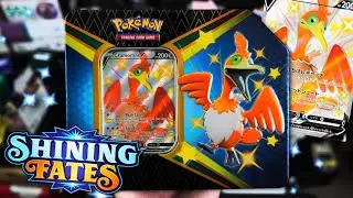 POKEMON SHINING FATES Cramorant V Tin! Opening EVERY POKEMON SHINING FATES TIN!