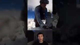 He Fell 50FT Into A Crevasse #trending #closecall #scary