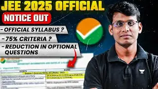 JEE Main 2025 *OFFICIAL DATES ANNOUNCED* by NTA | Prashant Jain