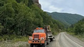 UZA-520 погрузка и перевозка бульдозера Caterpillar D6D