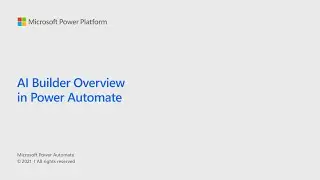 AI Builder Overview in Power Automate