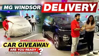 MG Windsor Delivery 😍| Is Diwali Hogi Car Giveaway | Are You Ready ? To Win a Brand New Car 🚘