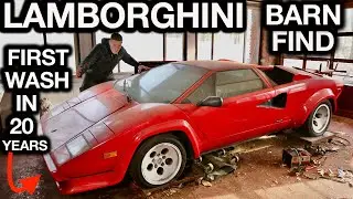 First Wash in 20 Years Lamborghini Countach Most Disgusting Super Car Disaster Detail