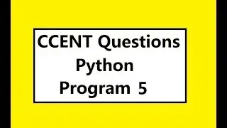 CCENT Q&A 5