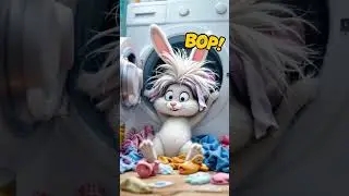 Rabbit Got Swallowed by the Washing Machine! 