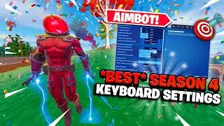 UPDATED BEST Keyboard & Mouse + Controller Settings for INSANE AIM + FAST EDITS Fortnite Season 4! 🎯