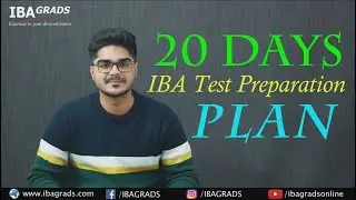 20 Days IBA Test Preparation Plan