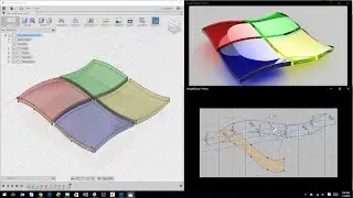 How to Create the Microsoft Glass Wave Logo with Fusion 360