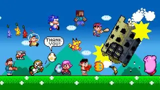 EVERYONE takes on the Castle! (Super Mario World)