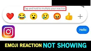 Instagram Emojis Reaction Not Showing Problem Solved | Instagram DM Emoji Reaction Not Working