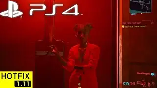 CYBERPUNK 2077 HOTFIX 1.11 PS4 Slim Gameplay : Walking Around the Streets Of Night City Free Roam #7