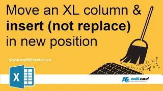 Move columns in Excel without overwriting