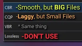 CBR vs CQP vs VBR, which Rate Control to use for Video Editing and OBS