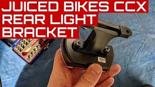 Juiced Bikes CrossCurrent X 3D Printed Rear Light Bracket with Lulzbot Mini