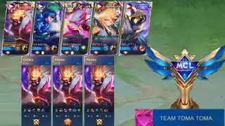 TEAM TOMA TOMA MCL CHAMPION! (GILDARK, N4CHO, MIYEON, LUX 5 MAN) | MLBB