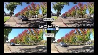 Comparing Framerates & Resolution between the GoPro Hero2 and Hero3