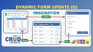 📰3. CRUD : Update - Google Sheet Data to HTML Table | Interactive Form