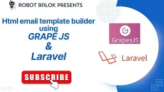 Email template builder using grape js and Laravel