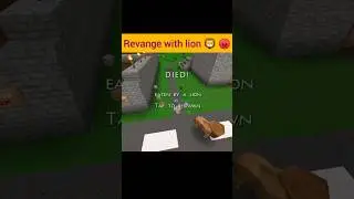 revange with lion 🦁 in mini block craft Survival | #miniblockcraft3d @kbcraft44
