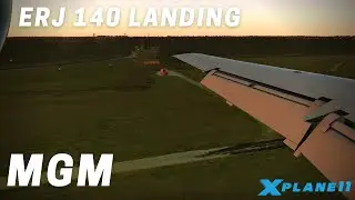 X-Plane 11 | ERJ 140 Landing at KMGM | 