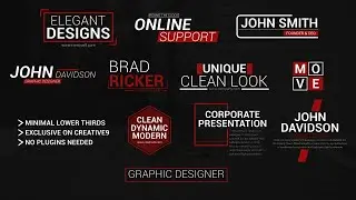 Elegant Titles After Effects Templates