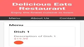 Restaurant website kaise banaye | How to make a restaurant website