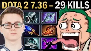 Pudge Gameplay Miracle with 29 Kills and Windwaker - Dota 7.36