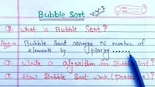 Bubble Sort in Data Structure | Bubble sort algorithm | Bubble Sort- Algorithm & Procedure