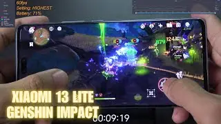 Xiaomi 13 Lite Genshin Impact Highest 60FPS Gameplay | Phone Gaming