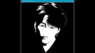BTS Jungkook Drawing 🎨 in Python  #programdrawing