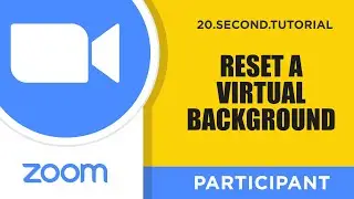 Reset a Virtual Background – Participant Zoom Tutorial #12