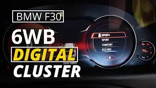 6WB Digital Cluster from BimmerTech | Multifunctional Instrument Panel installation in a BMW F30