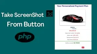 How to take Our website ScreenShoot In Php | Php | Take screenshot of Our Project | 5 Minutes.