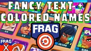 Frag Pro Shooter: Fancy Text + Colored Text Names (Hex Color Codes)