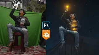 Creating Star Collector Photo Manipulation ~ Photoshop and Blender 3d Art