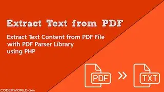 Extract Text from PDF using PHP