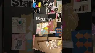 3 art journal ideas using cut up type 