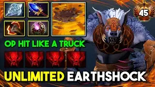 UNLIMITED EARTHSHOCK Carry Ursa Aghs Scepter + OC Build OP Hit Like A Truck With Endless Enrage DotA