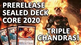 MTG - M20 Sealed Prerelease Build & Gameplay - 3 CHANDRAS! :D