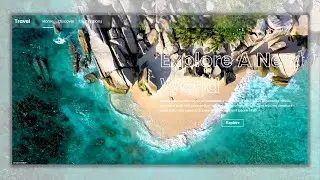 Create a Website With Video Background Using HTML & CSS  | Travel Website With Video Background