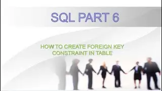 how to create foreign key in sql table