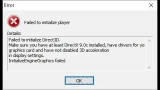 Problem mit der Initialisierung von Direct3D in Windows 10/11