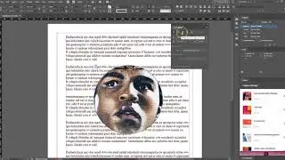 How to wrap text around an image using InDesign