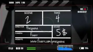 Clapperboard Film Studio Logo Reveal Opener v2